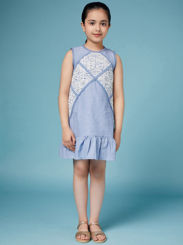 Girls Self Design A-Line Dress | WomensFashionFun.com