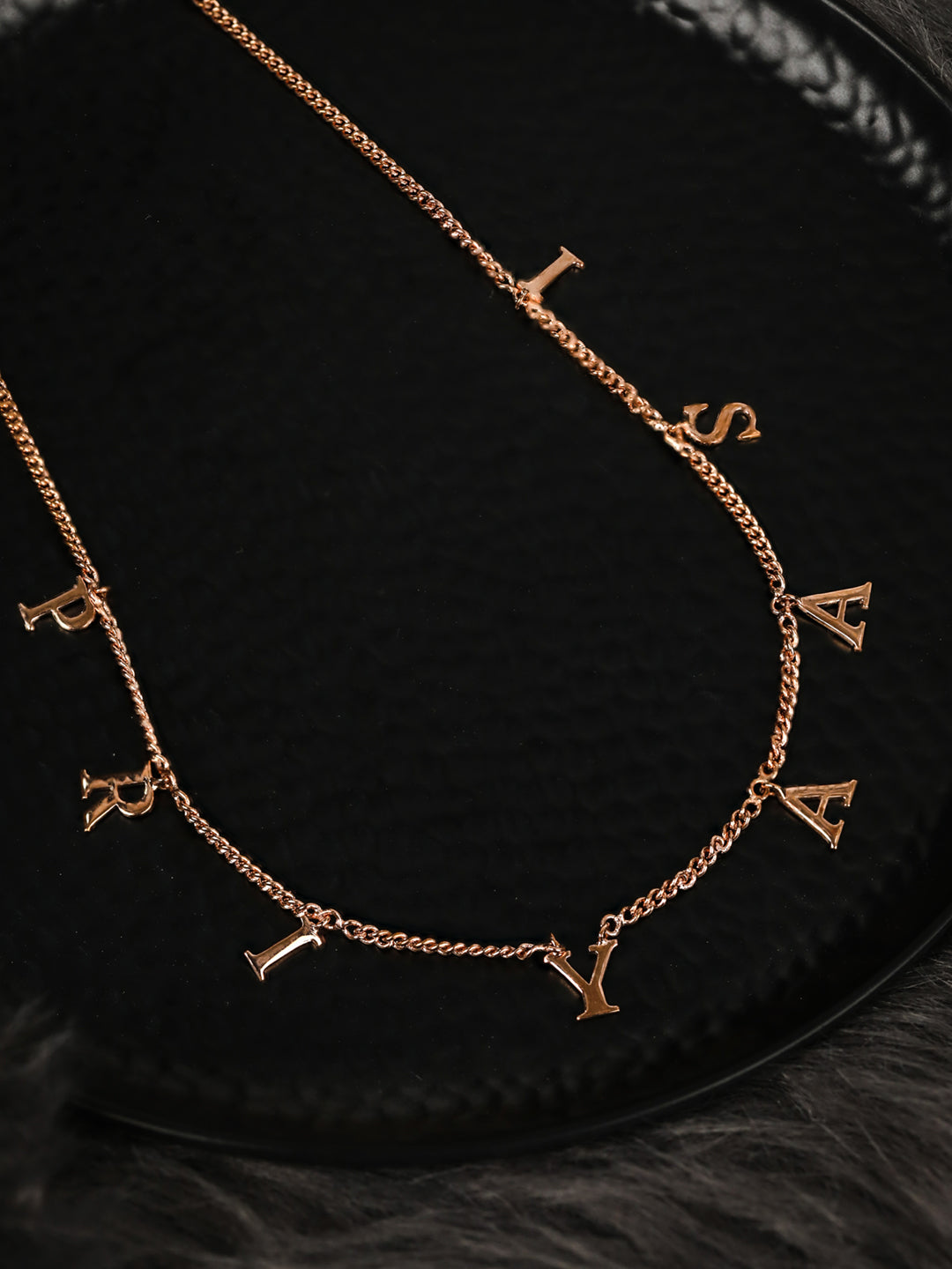18k Rose Gold Plated Customized Necklace
