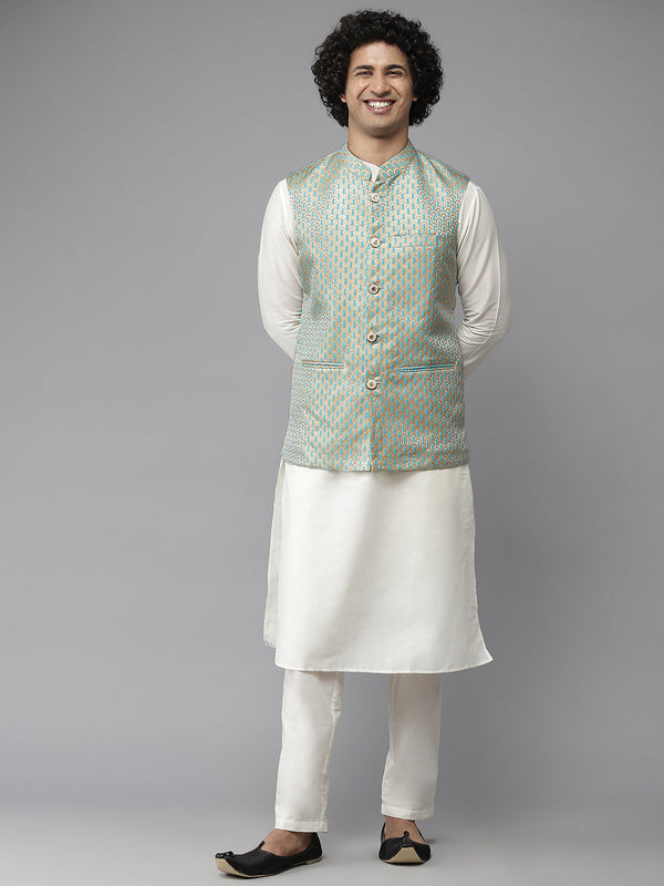 Kurta Pyjama And Nehru jacket | WomensFashionFun.com