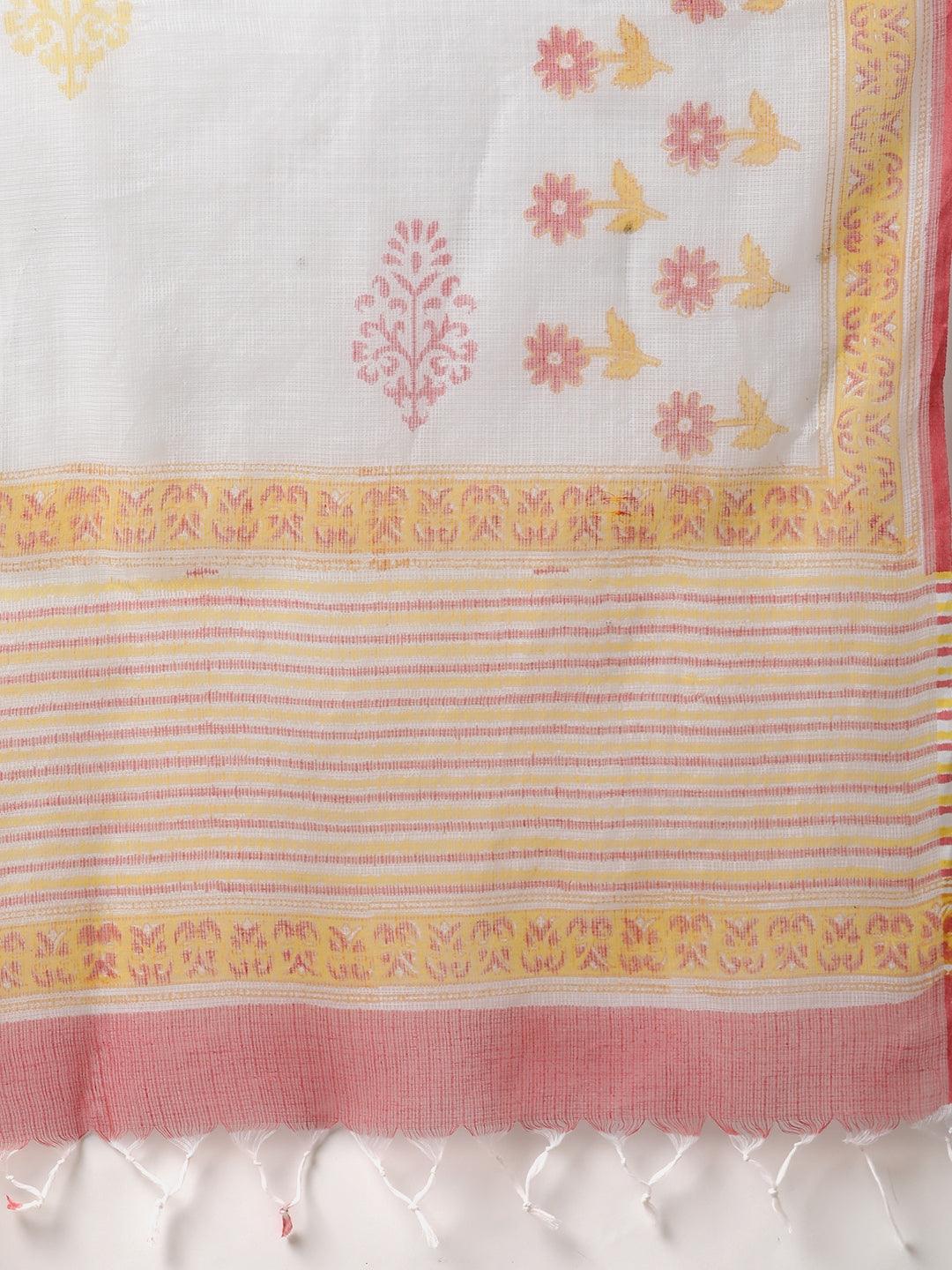 Divena Yellow White Peplum Top Sharara Set with Dupatta