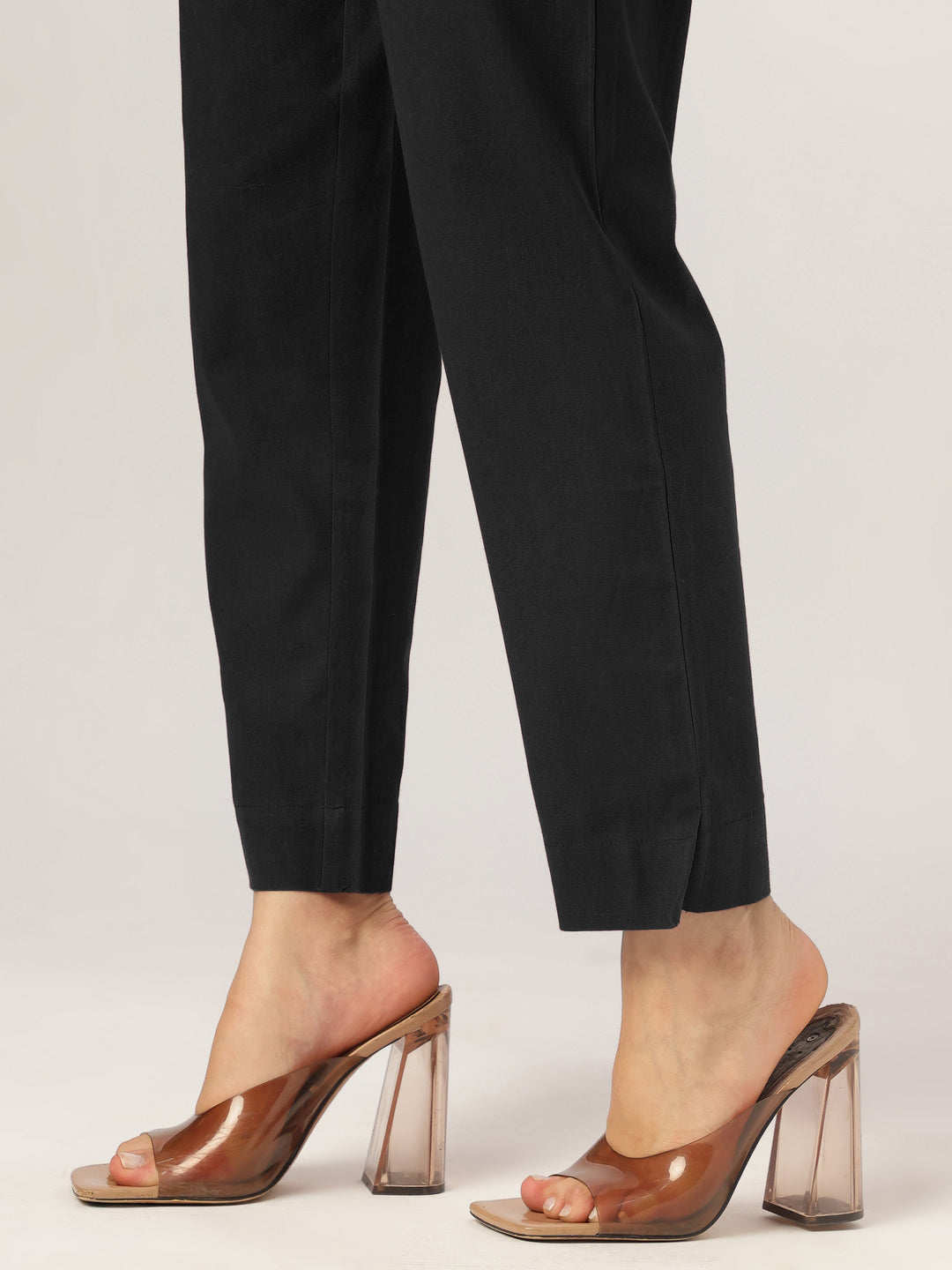 Janasya Women's Black Cotton Solid A-line Co-ord Set