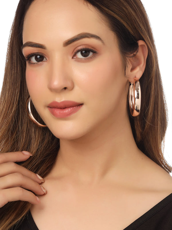 Women Gold plated hoop earrings | WomensFashionFun.com