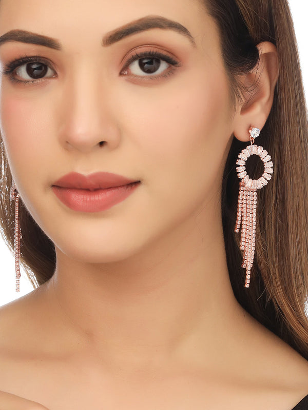 Women Gold toned contemporary Drop Earrings | womensfashionfun
