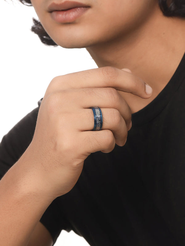Men's Rhodium-Plated Finger Ring | WomensFashionFun.com