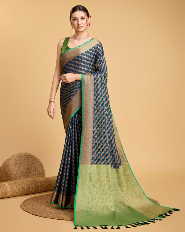 Women Party Wear Premium Patola Silk Saree with Un Stitched Blouse | womensfashionfun