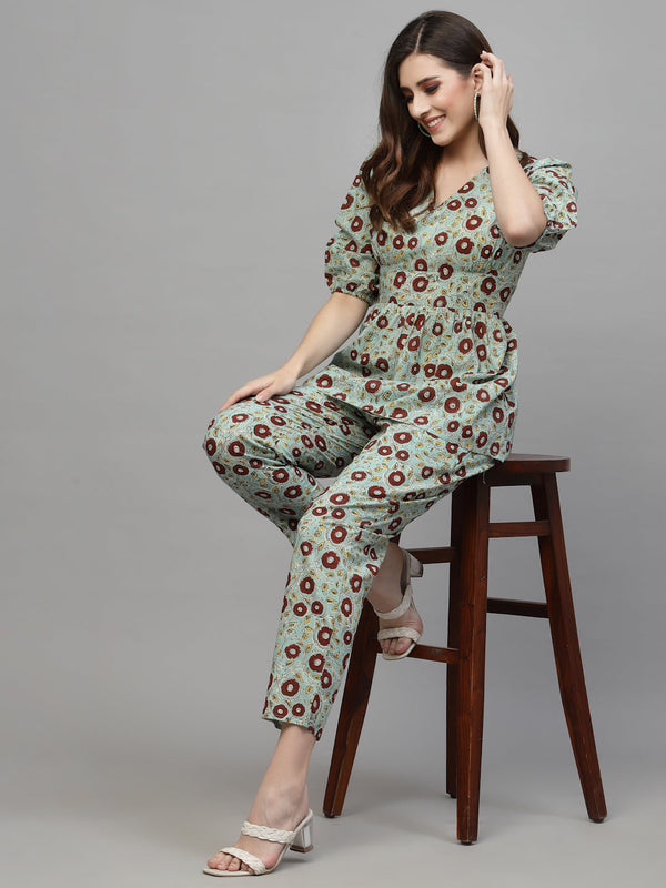 Floral Printed Cotton Co-Ords set