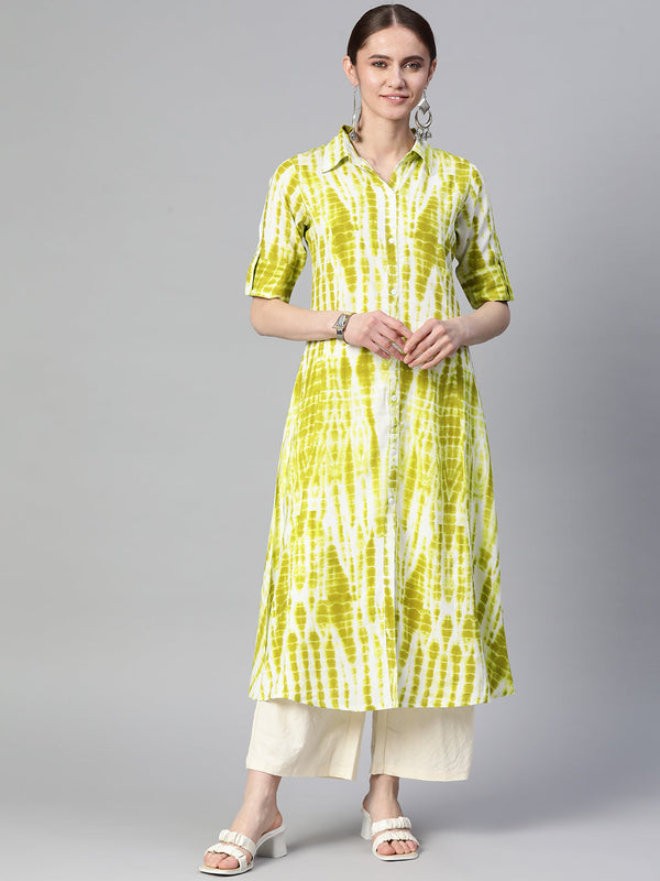 A-line Dyed/Ombre Viscose Rayon Kurta | WomensFashionFun.com