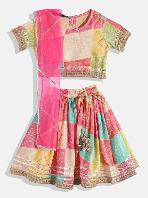Straight Style Pink Color Art Silk Fabric Choli And Lehenga With Dupatta | WomensfashionFun.com