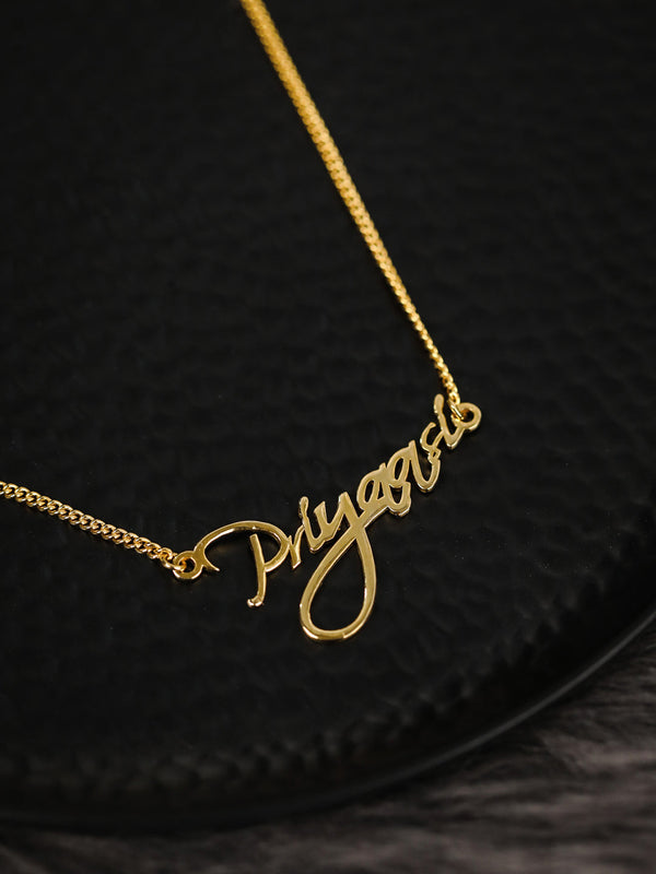 18k Gold Plated Customized Necklace | WOMENSFASHIONFUN
