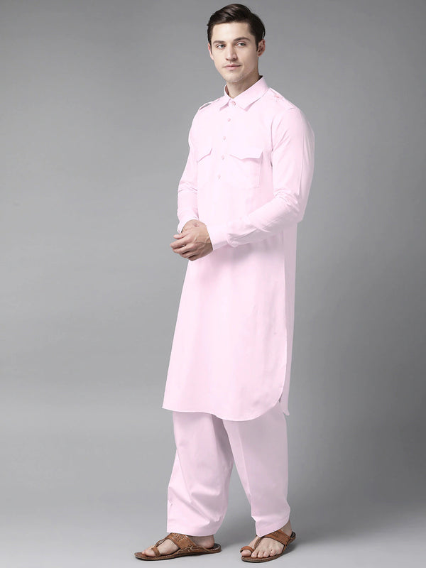 Pink Pathani Kurta with Salwar