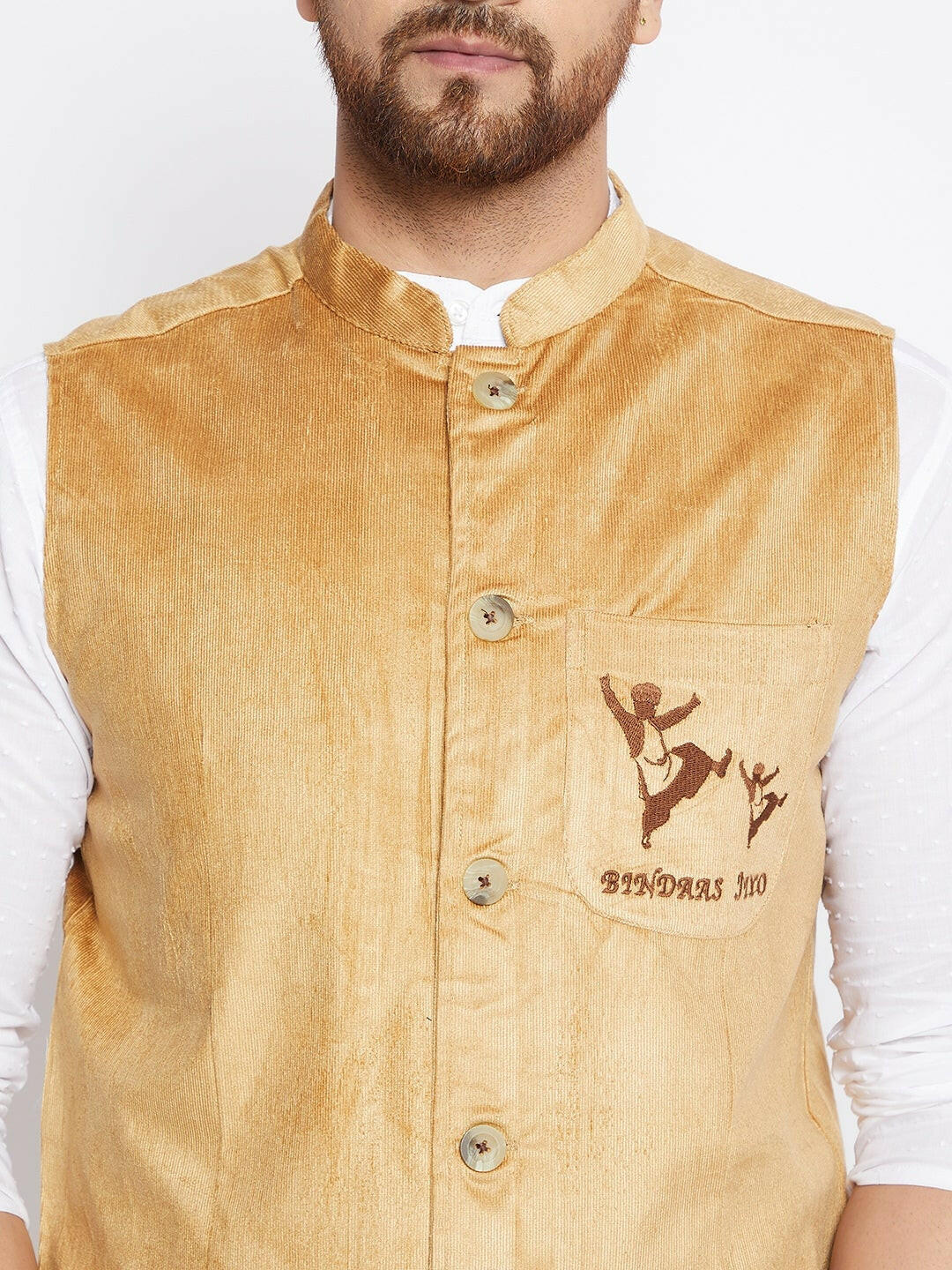 Bindaas Jiyo Woven Design Jacket