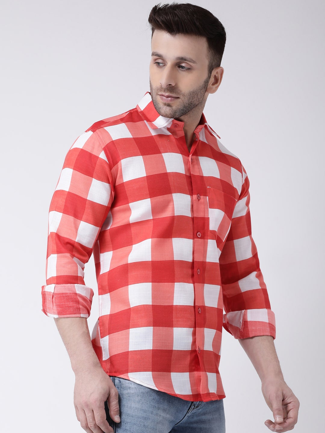 Men's Casual Checkered Shirt