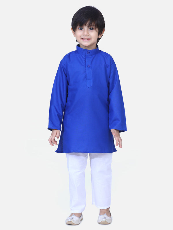 Ethnic wear cotton kurta pyjama for boys - Blue | WOMENSFASHIONFUN.