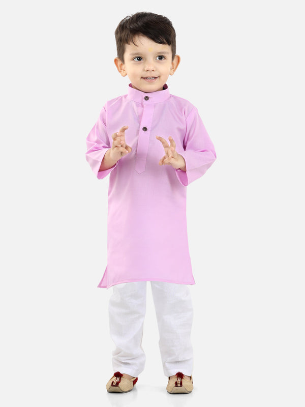 Ethnic wear cotton kurta pyjama for boys - Lilac | WOMENSFASHIONFUN.