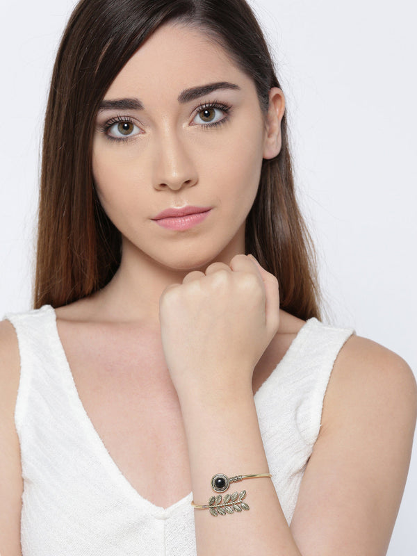 Stylish Black Hand Cuff Bracelet For Girls & Women | WOMENSFASHIONFUN