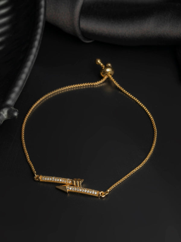 Arrow American Diamond Rose Gold Bracelet | WOMENSFASHIONFUN