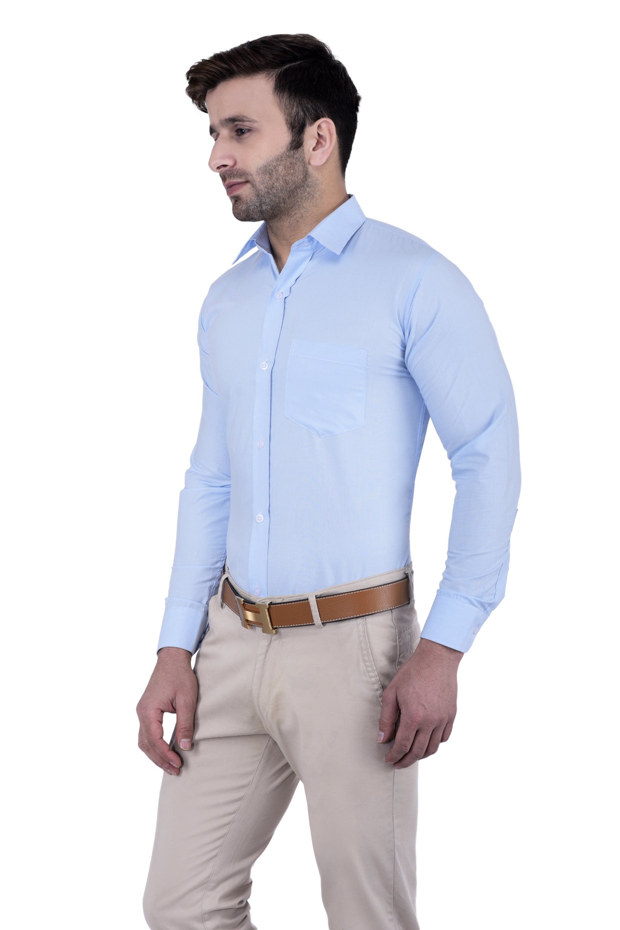 Men's Formal Blue Shirt