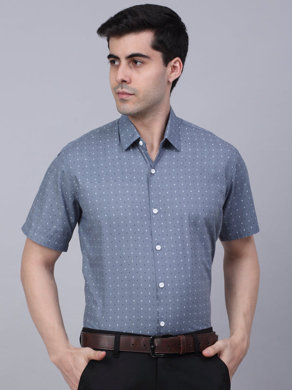 Men's Cotton Half Sleeve Printed Formal Shirts  | WomensFashionFun